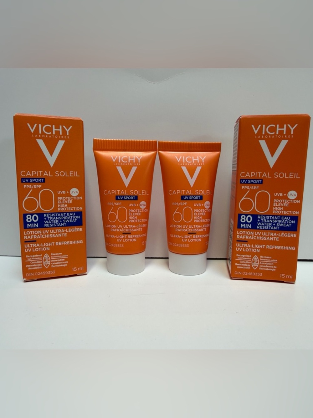 Vichy UV Sport SPF 60 Sunscreen (2) NWOT
